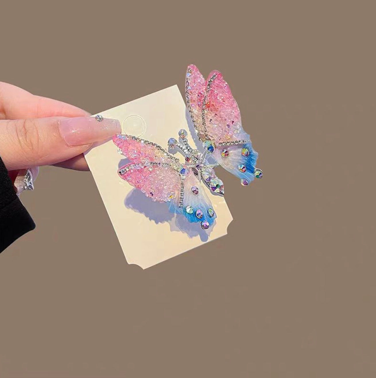 Moving butterfly hair clip, little girl hair clip, side clip, side broken hair clip, hair clip, small clip, children's super fairy hair ornaments